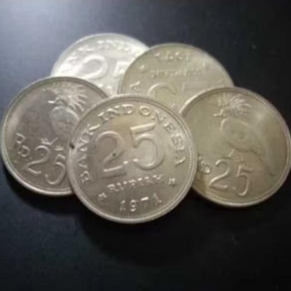 Jual uang koin 25 rupiah asli bekas edar | Shopee Indonesia