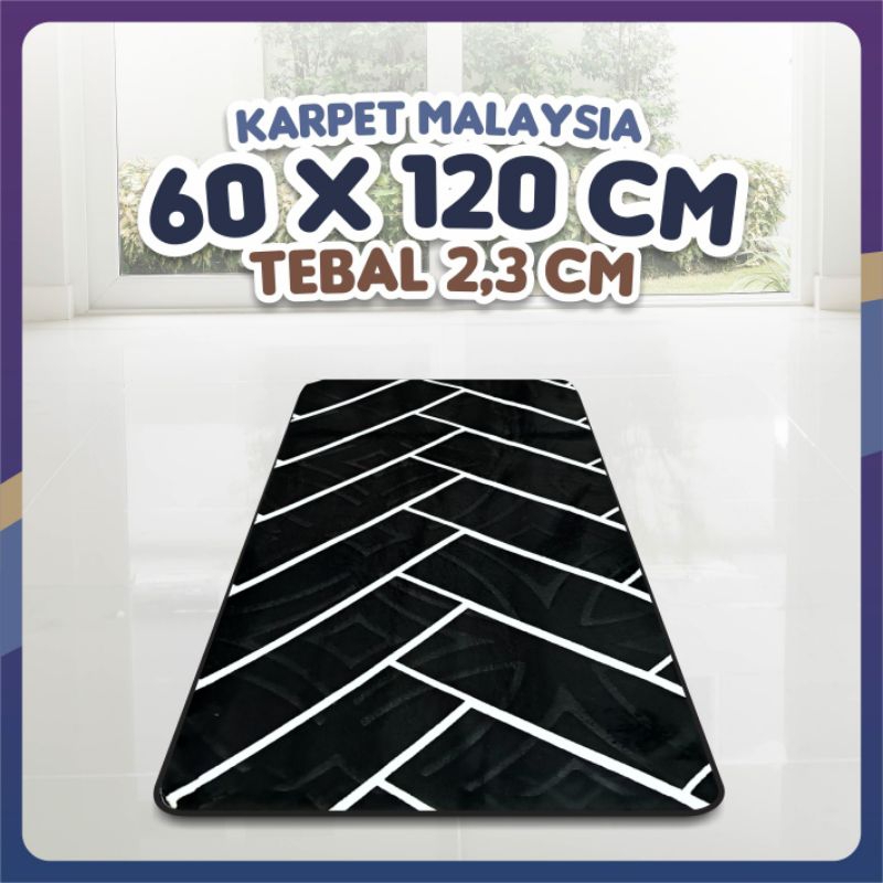 [2,3cm] Karpet Malaysia Size Sejadah 60x120 Endless Love Empuk Antislip