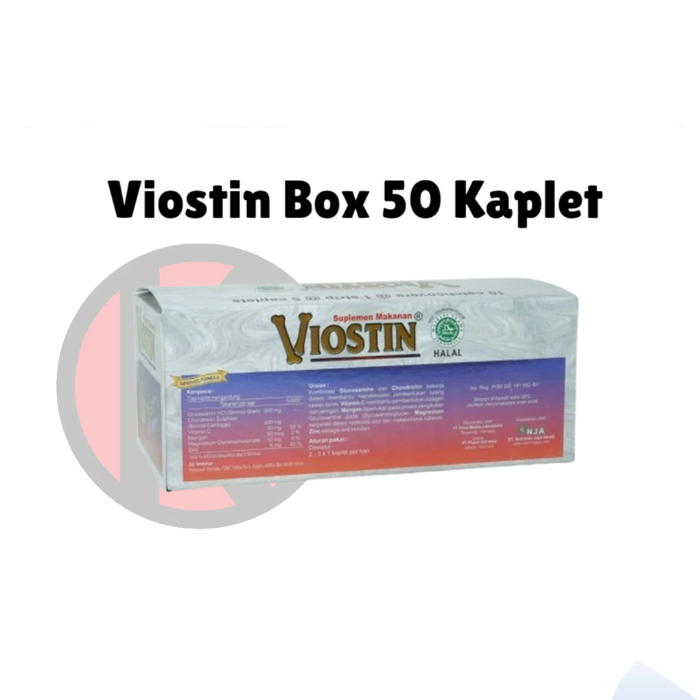 Jual VIOSTIN 50 KAPLET - Vitamin Sendi | Shopee Indonesia