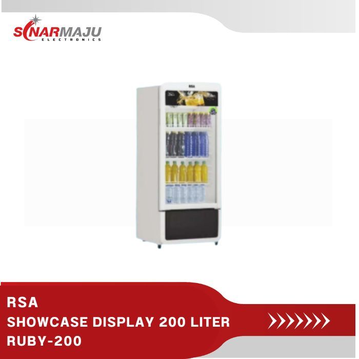 Jual SHOWCASE 1 PINTU RSA 200 LITER DISPLAY COOLER RUBY-200 | Shopee ...