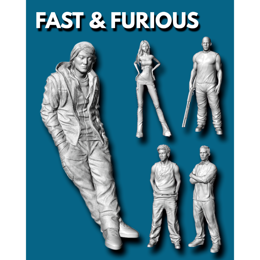 Jual Raw Figure Fast and Furious Skala 1:64 Miniatur Figure Untuk ...