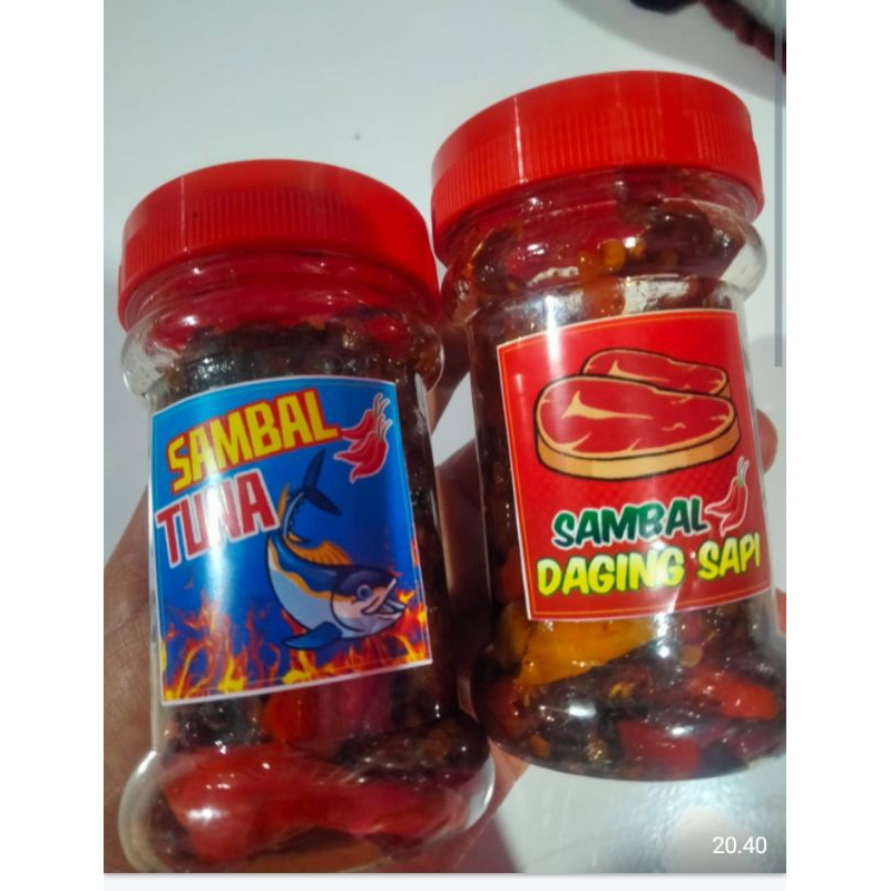 Jual Sambal daging sapi kemasan botol 150 ml | Shopee Indonesia