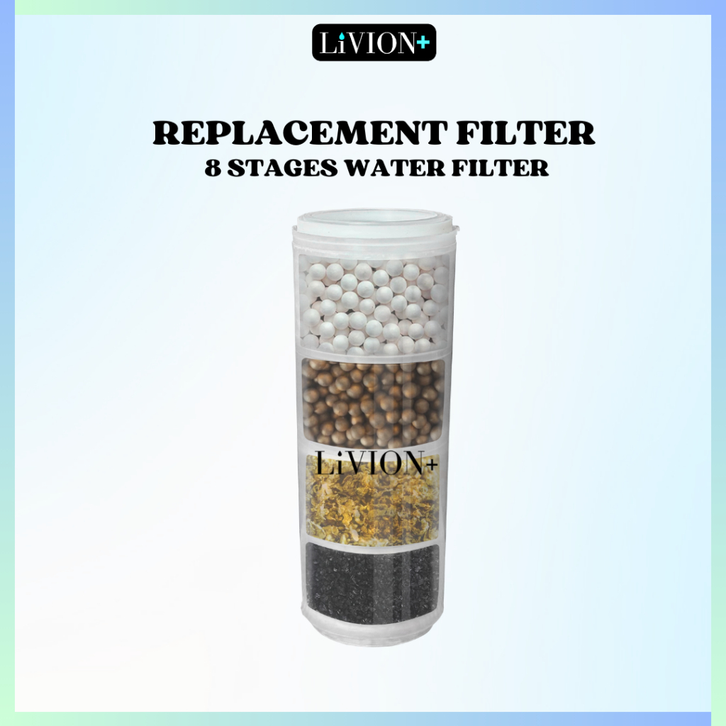 Jual (REFILL) 8 Stages Water Filter LiVION+ Filter Air Anti Bakteri ...