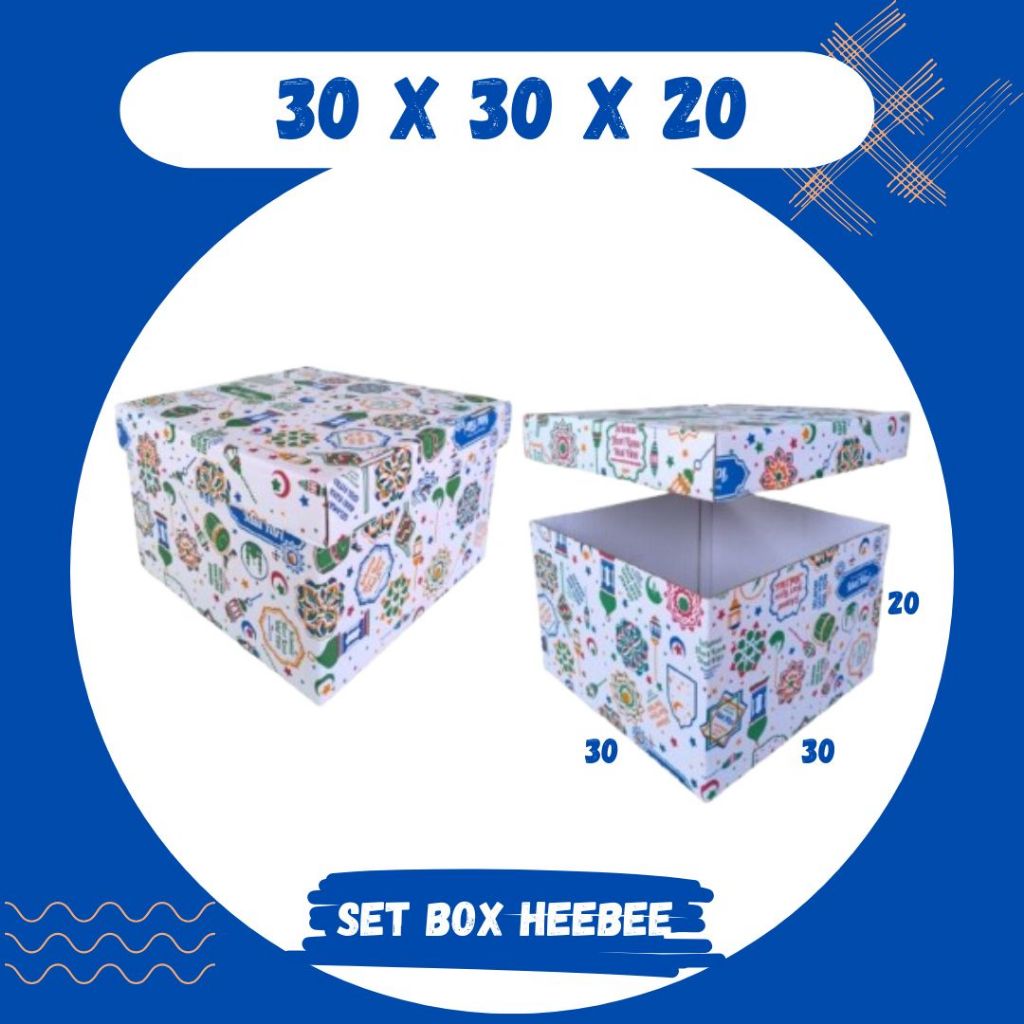 Jual Box Kado 30x30x20 (Set Top/Bot Heebe) Kardus Packing/Karton/Paking ...