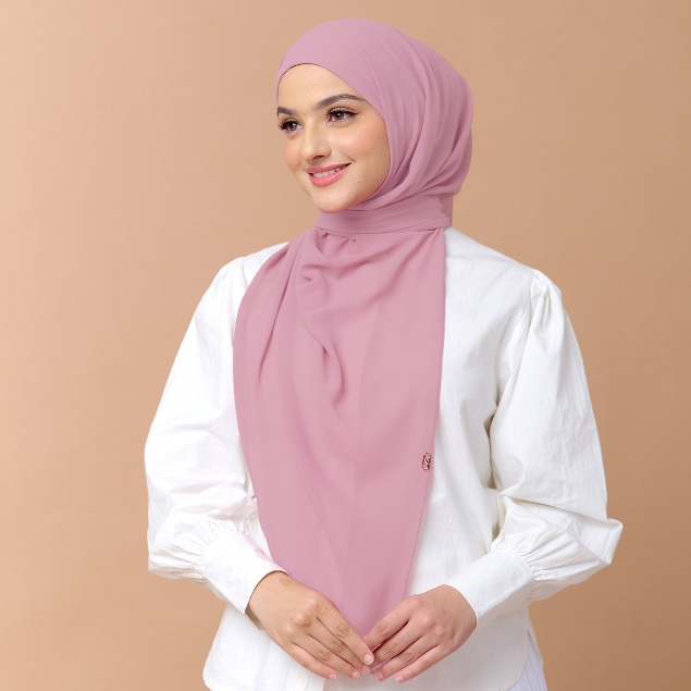 Nabillasyal Haura Series Pashmina 2 In 1 Hijab Semi Instant Ceruti