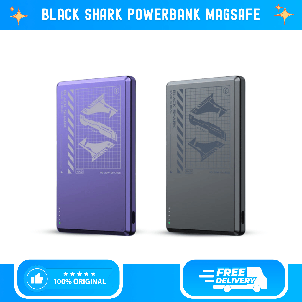 Jual Black Shark Power Bank Magsafe Wireless 5000mAh PD 20W Fast