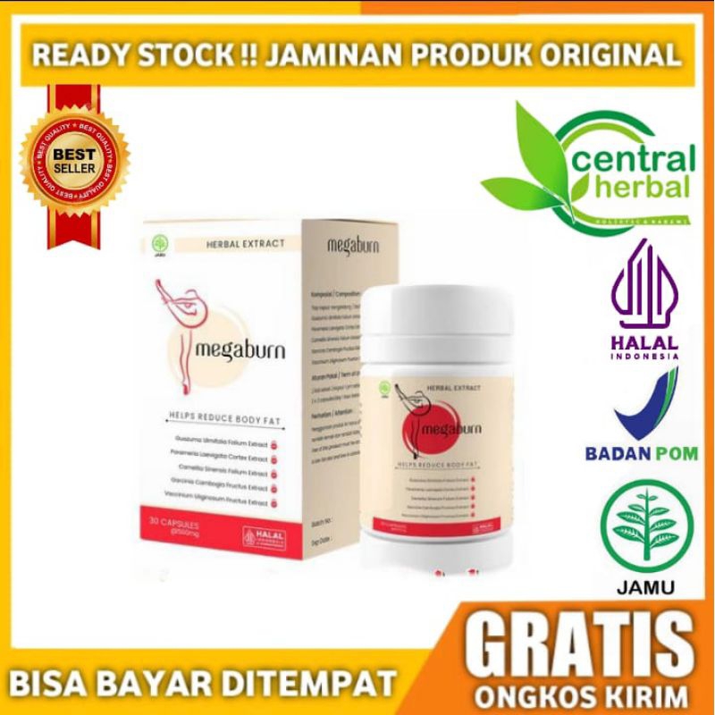 Jual MEGABURN Helps Reduce Slimming Pelangsing Diet Asli Original ...