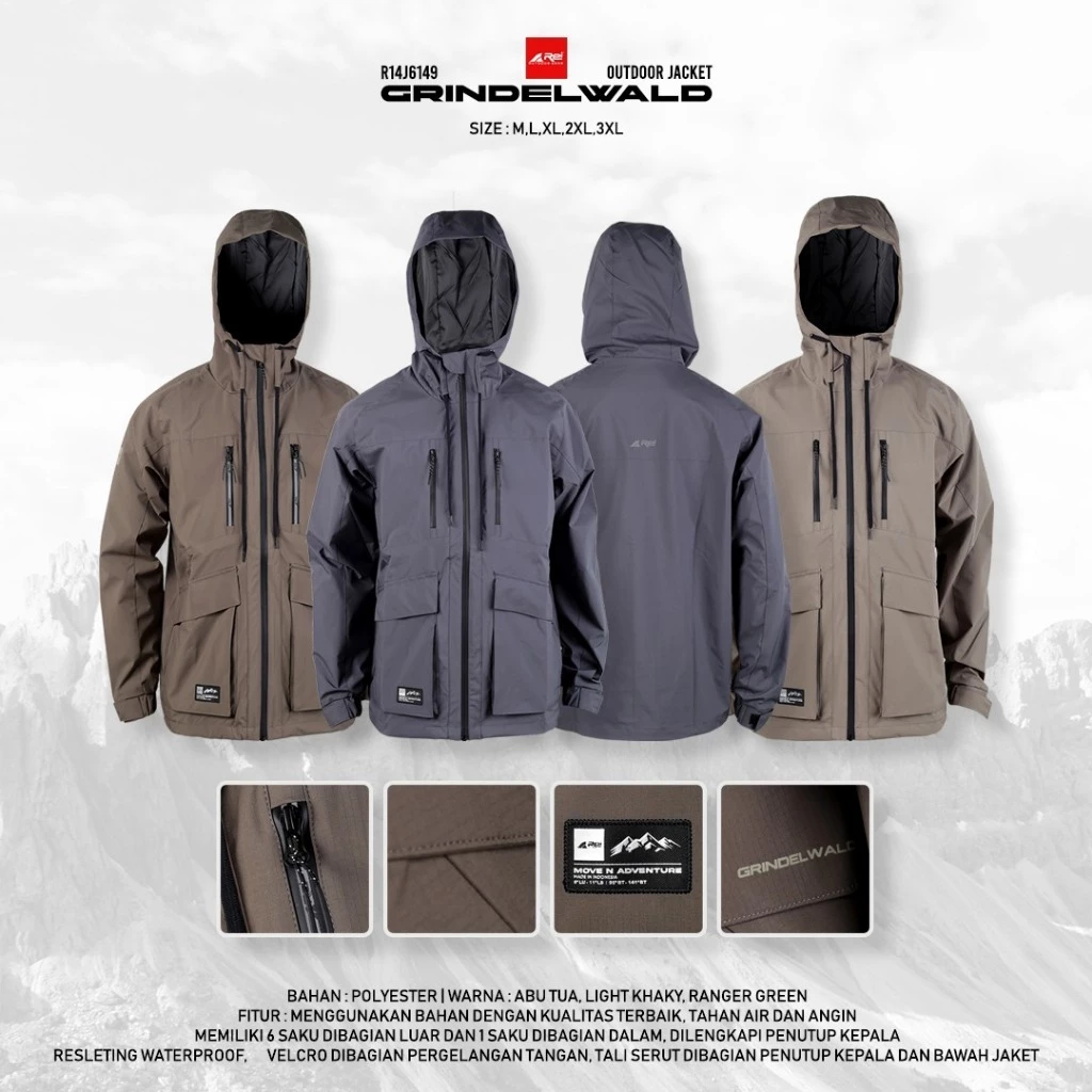 Jaket Pria Arei Grindelwald Arei Outdoorgear
