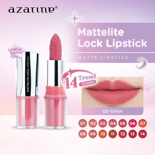 Azarine Mattelite Lock Lipstick 4gr Lipstick Matte with Pigmented Color Lightweight Transferproof Smudgeproof