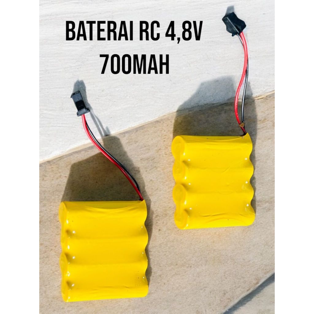 Jual BATERAI BATRE MOBIL REMOTE CONTROL NI-CD 4.8V BATRE RAKIT MOBIL RC ...