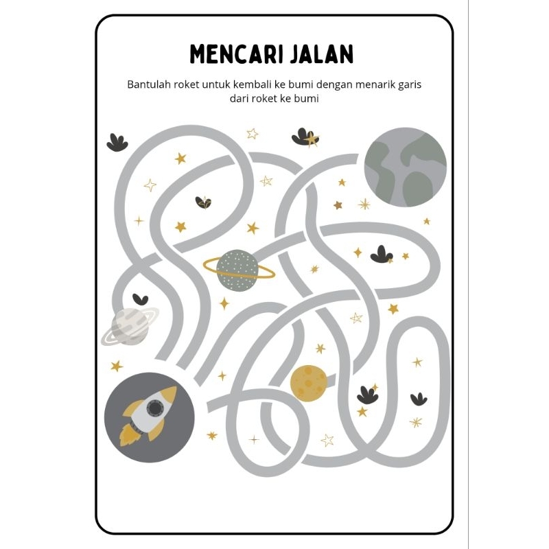 Jual Worksheet anak maze mencari jalan isi 15 lembar A4 berwarna harga ...