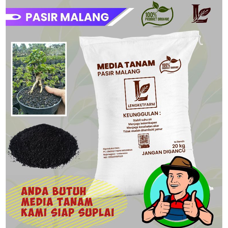 Pasir malang I Media tanam bonsai I 25kg