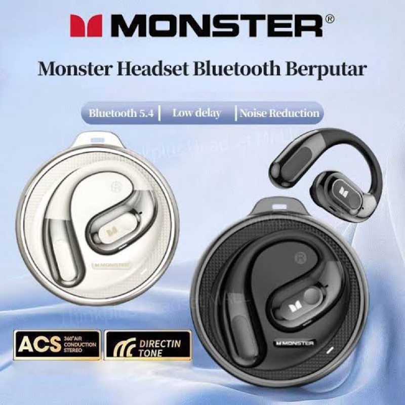 Jual Monster Open Ear AC330 Headset Bluetooth TWS | Shopee Indonesia