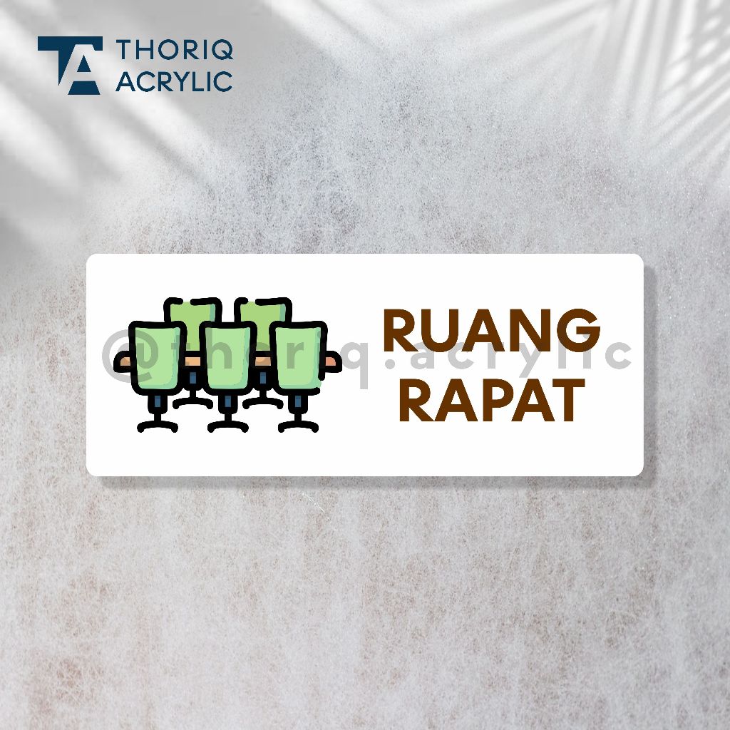 Jual Sign Akrilik Ruangan Rapat | Hiasan dinding Ruang rapat Cute ...