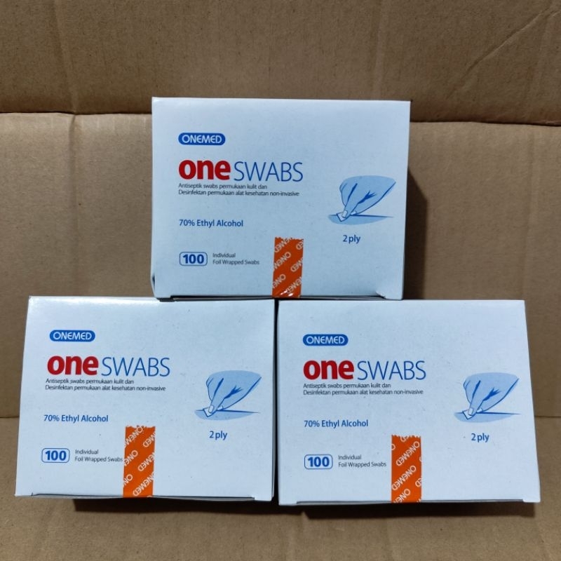 Jual Alcohol swab OneMed 2ply isi 100pcs / OneSWAB OneMed | Shopee ...