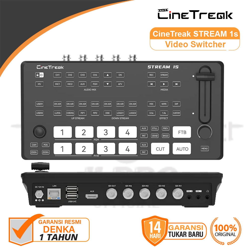 Commutateur Vidéo Stream Master SDI - 4 Entrées HDMI/SDI, écran 10", Streaming Sans Fil