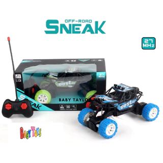 BabyToys Mainan Anak Mobil Jeep Offroad Monster Crawler Remote Control Anak dengan Lampu Dan Baterai Laki Laki