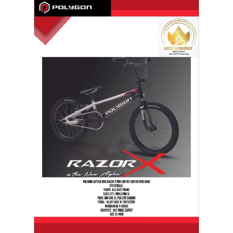 Jual Polygon Sepeda BMX RAZOR X PRO Limited Edition Bmx Race | Shopee ...