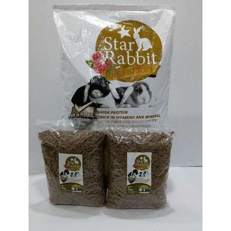 Jual Star Rabbit ALFALFA RASPBERRY pelet kelinci Repack 1 kg | Shopee ...