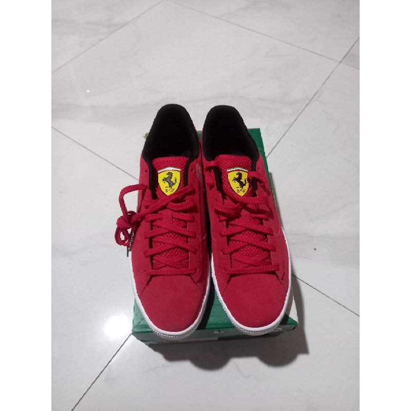 Jual Sepatu Sneaker Unisex Ferrari Suede | Shopee Indonesia