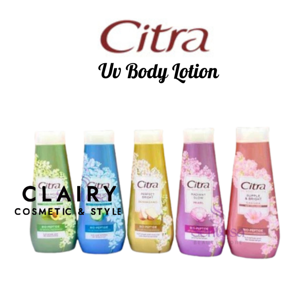 Jual -CLAIRY- CITRA UV BODY LOTION BIO-PEPTIDE 110ml & 210ml | Shopee ...