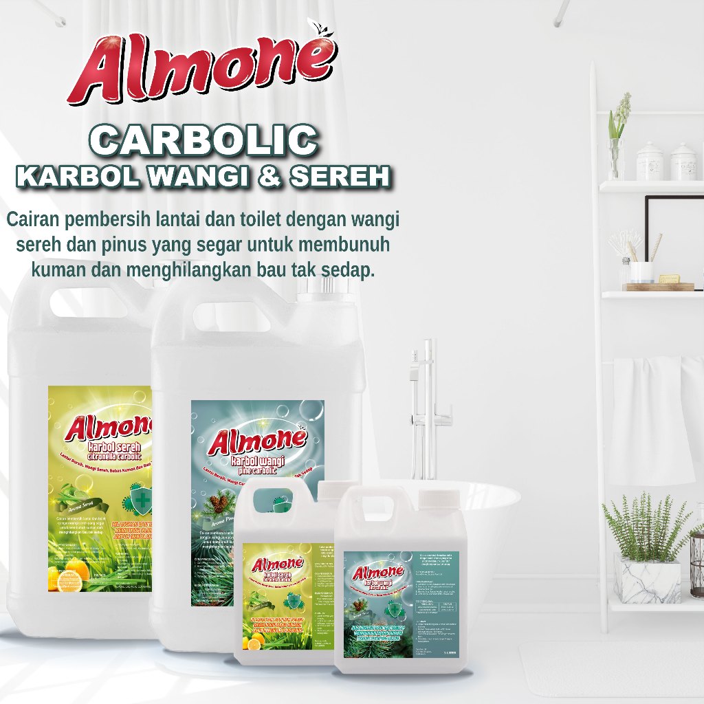 Jual Karbol Wangi Karbol Sereh Pembersih Lantai dan Kamar Mandi ALMONE ...