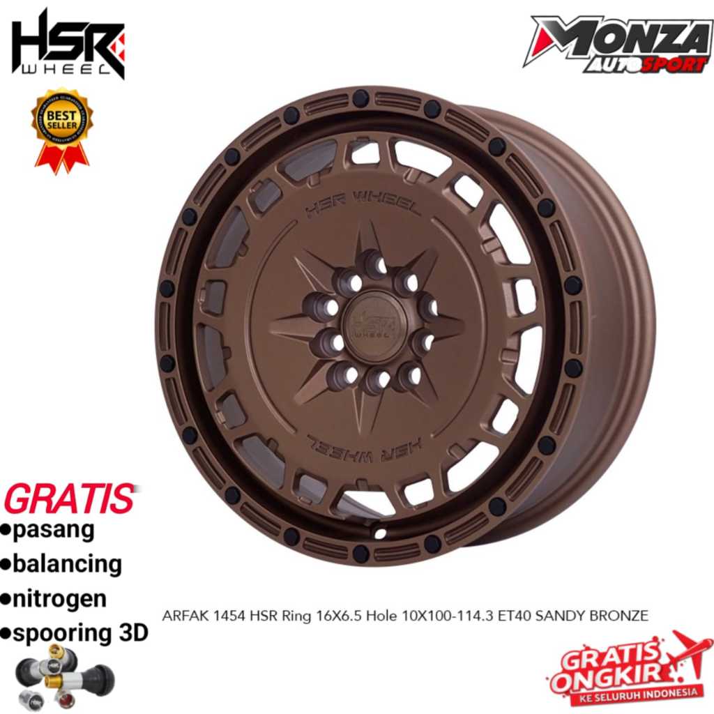 Jual Velg mobil rally look Hsr Arfak R16 sienta,altis new,ertiga,innova ...