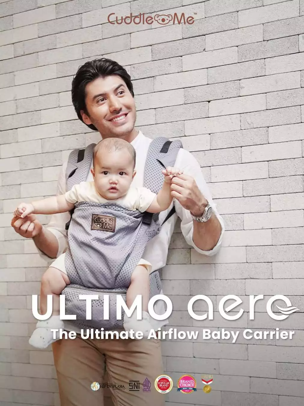 Cuddle Me Ultimo Aero Carrier Gendongan Bayi Newborn - 25kg SSC Hipseat Cuddleme Adjustable M Shape