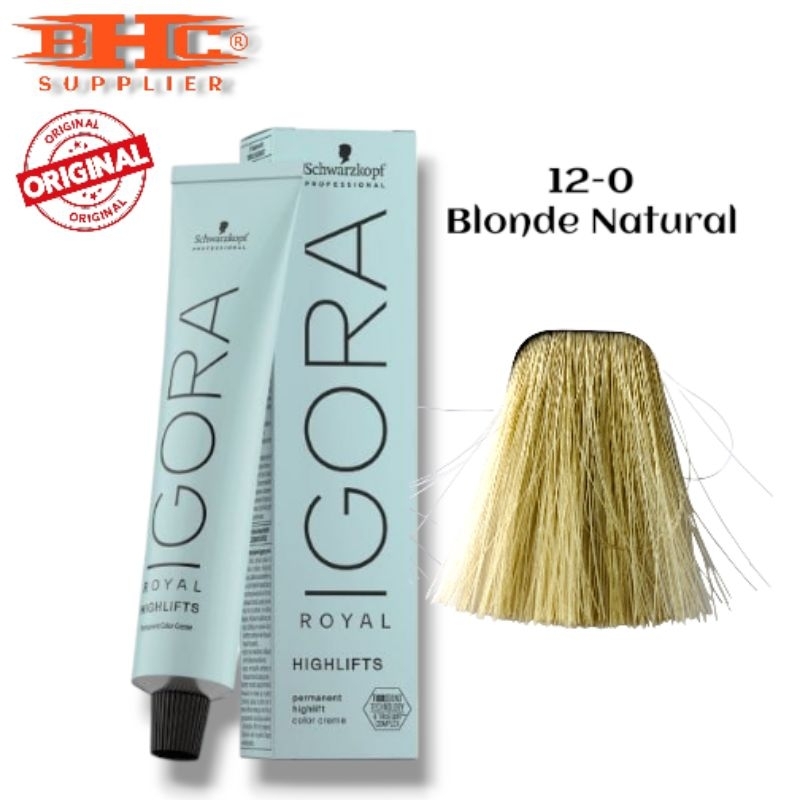 Jual IGORA Royal HIGHLIFTS Schwarzkopf Hair Coloring Tube 60ml Pewarna ...