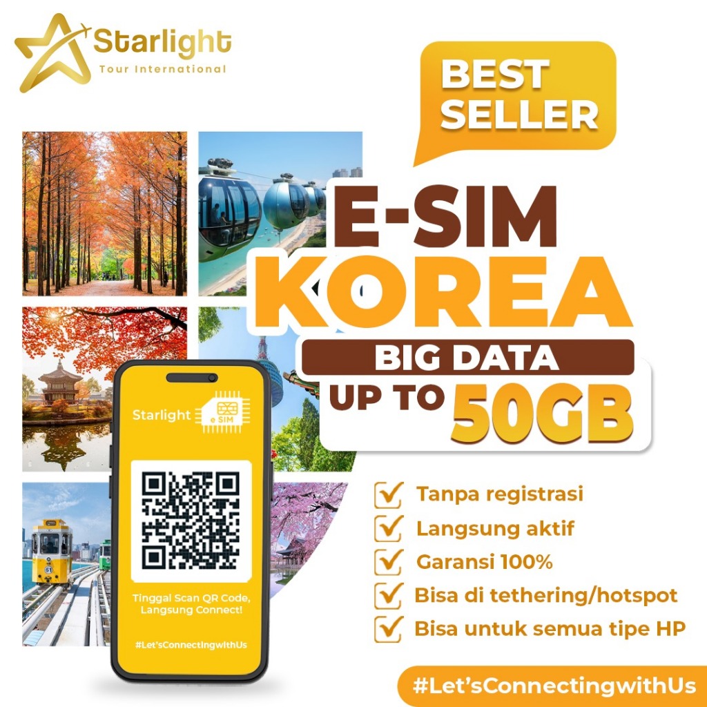 Jual E-SIM KOREA SCAN BARCODE LANGSUNG PAKAI TANPA VPN | Shopee Indonesia