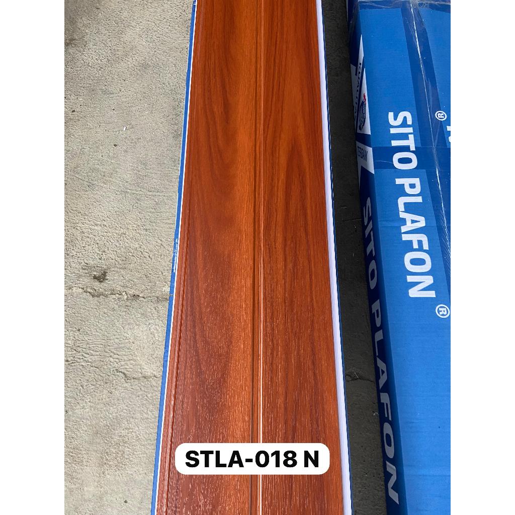 Jual plafon pvc serat kayu merah nat doff laminated STLA 18 Nat & Rata ...