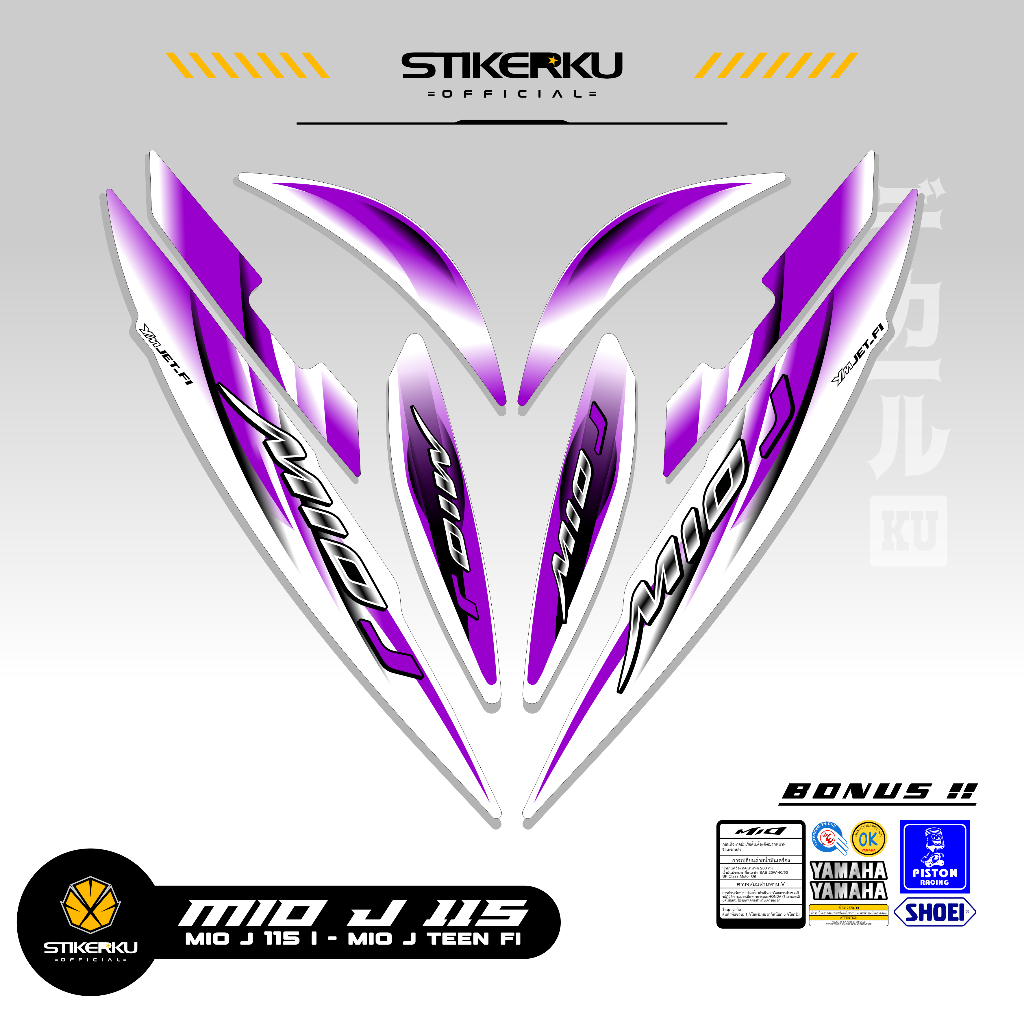 Jual STRIPING MIO J 115 FI MOTIF X27 STICKER YAMAHA MIO J 115 I LIS ...