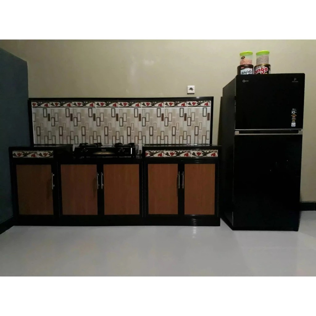 Jual 200*45*120 rak wastafel 5 pintu tiang alumunium/rak wastafel/rak ...