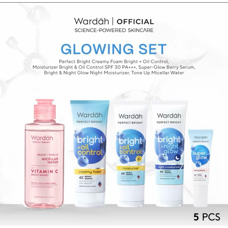 Jual Wardah (5 pcs ) paket skincare | Shopee Indonesia