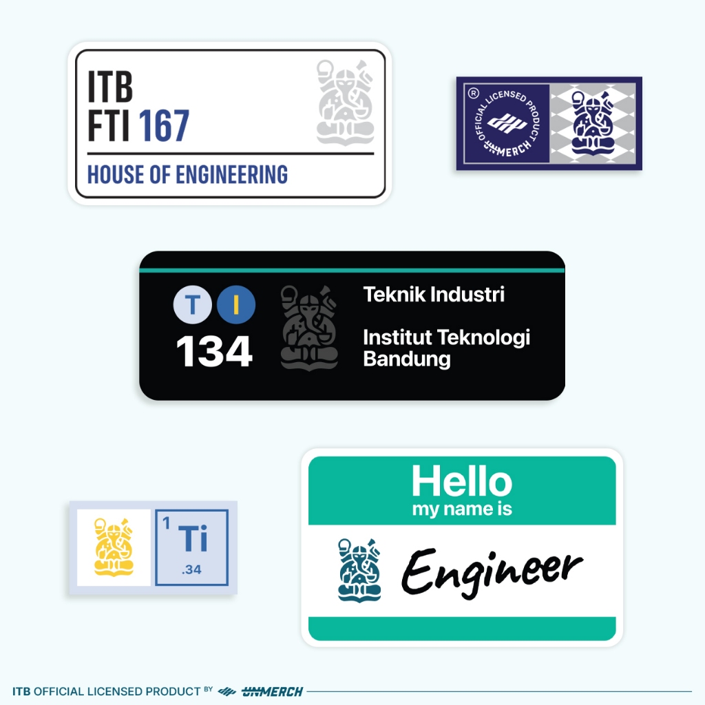 Jual Fakultas Teknologi Industri - Decal Sticker ITB Official Majors ...