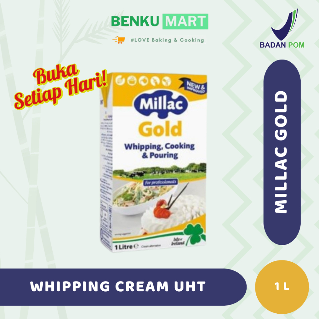 Jual Whipping Cream Gold Millac | Whipping Cooking Pouring | Shopee ...