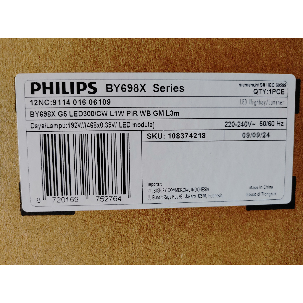 Jual Philips GreenPerform Highbay BY698X G5 LED300/CW WB L3m | Shopee ...