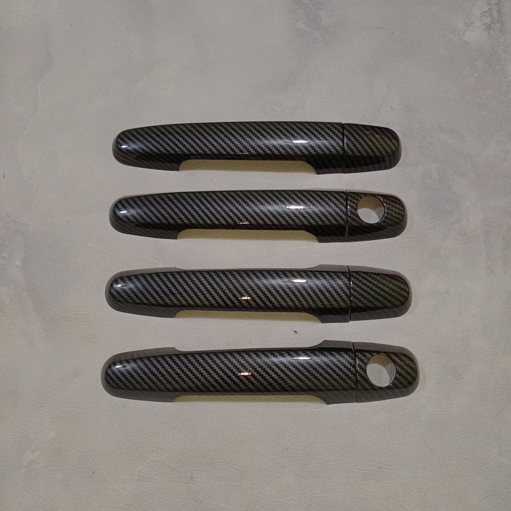 Jual Cover Handle Pintu Mobil Toyota Innova 2004-2015 Carbon Glossy ...