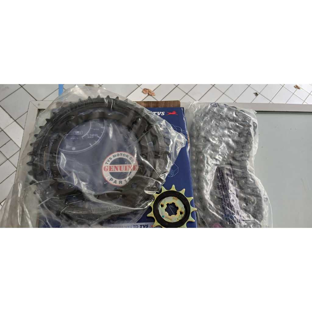 Jual GEAR SET/KIT CHAIN & SPROCKET TVS RONIN KODE NF321270 | Shopee ...