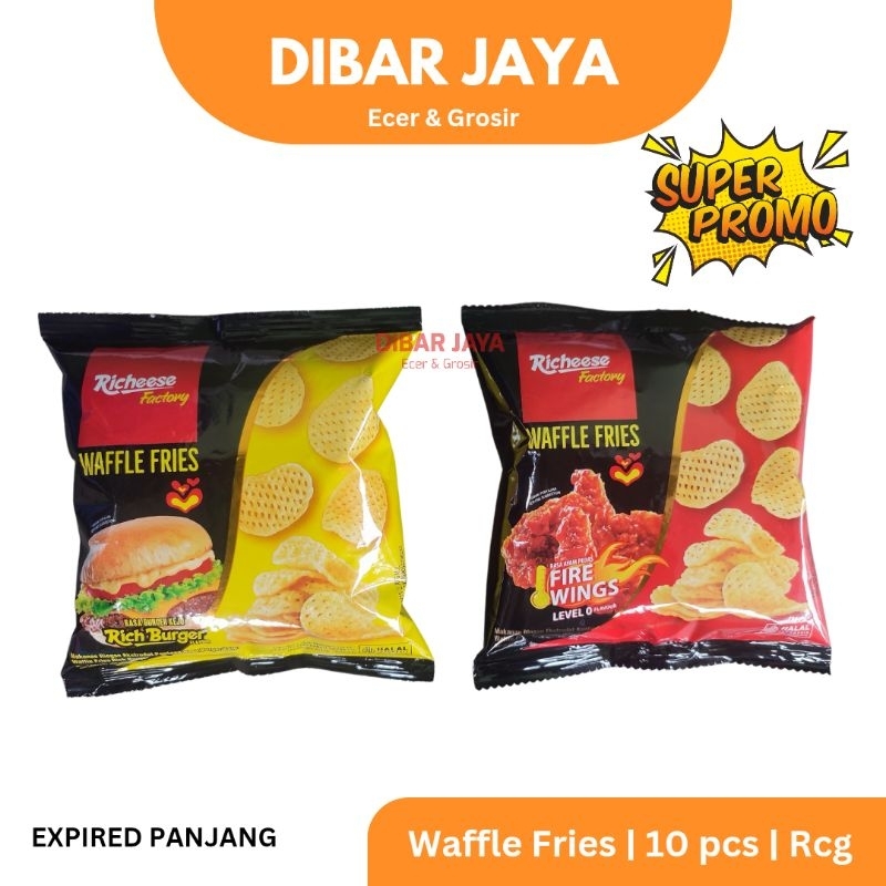 Jual RICHEESE WAFFLE FRIES SNACK KENTANG PEDAS WAFFLE FRIES NABATI ...