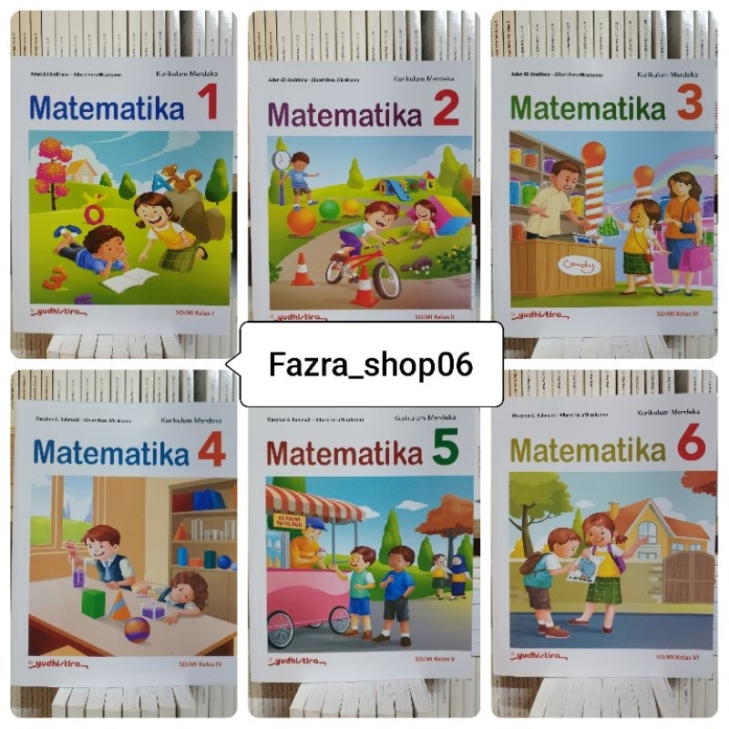 Jual NEW & ORI Buku Matematika REVISI sd mi kelas 1 2 3 4 5 6 Kurikulum ...