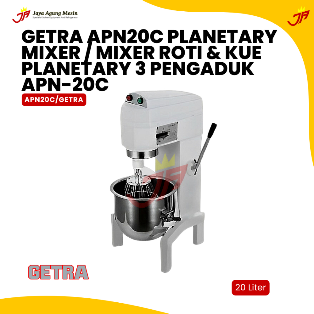 Jual GETRA APN20C Planetary Mixer / Mixer Roti & Kue Planetary 3 ...