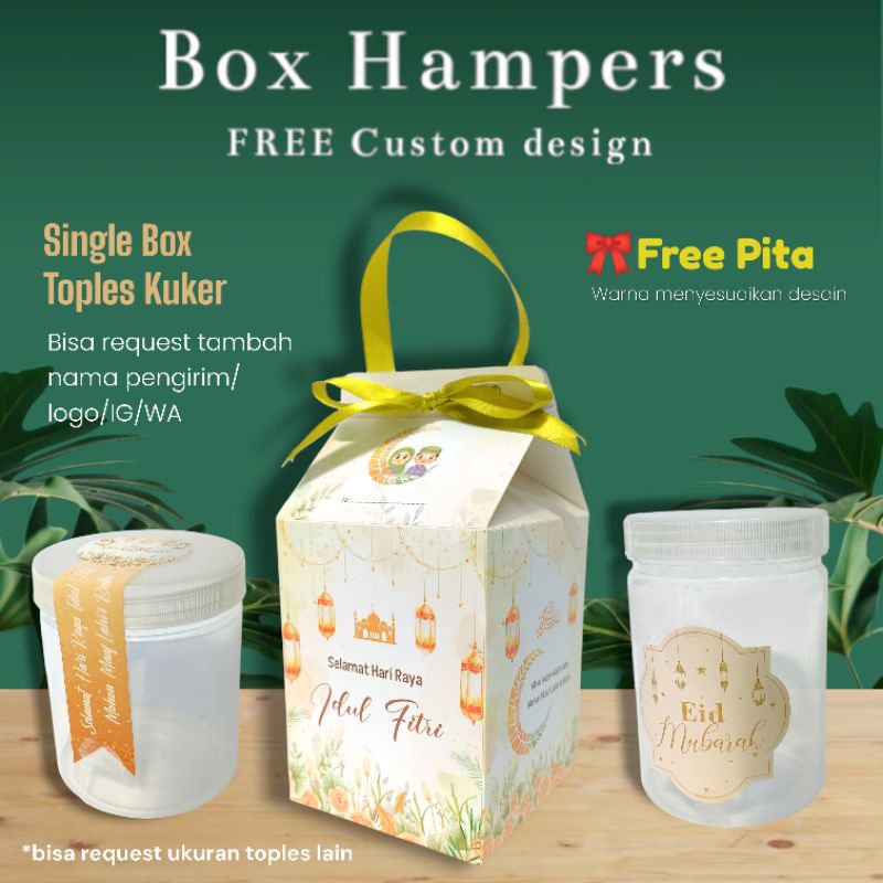 Jual BOX HAMPERS IDUL FITRI BOX TOPLES LEBARAN FREE CUSTOM DESAIN ...