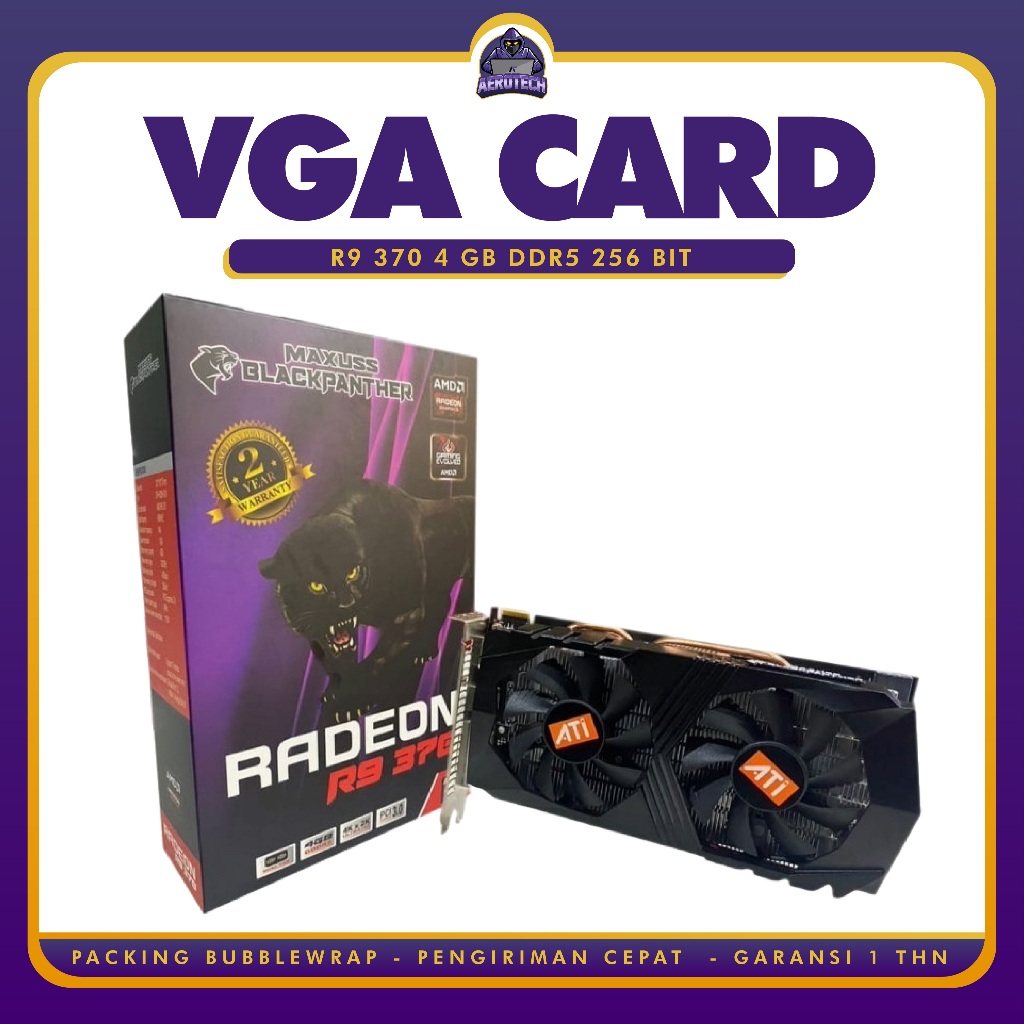 Jual VGA BLACK PANTHER R9 370 DDR5 4GB 256 BIT RADEON | Shopee Indonesia