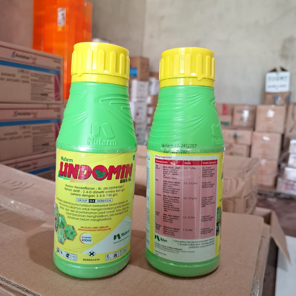 Jual Lindomin 865 SL 400 Ml - Herbisida Gulma Daun Lebar | Shopee Indonesia