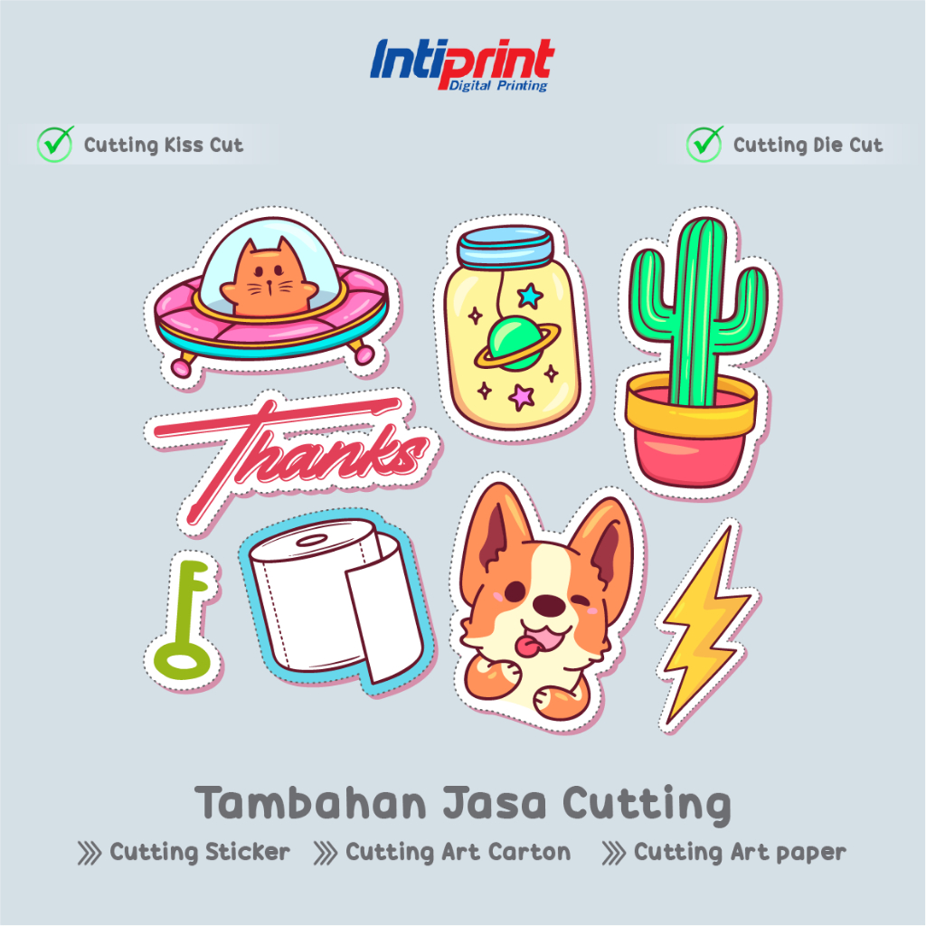 Jual Tambahan Cutting Per Lembar - Kiss Cut / Die Cut, Cutting Sticker ...