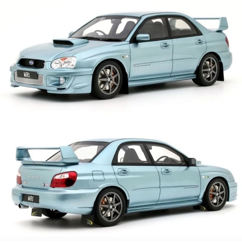 Modellino OTTO-MOBILE OT1114 Subaru Impreza WRX STi WR1, Peter Solberg Edition, 2003, Scala 1:18, Ice B