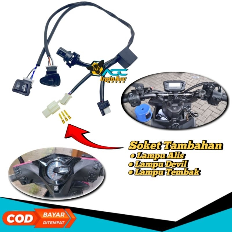 Jual Saklar on off Beat Led Beat Deluxe Beat Street Saklar 3 titik PNP ...