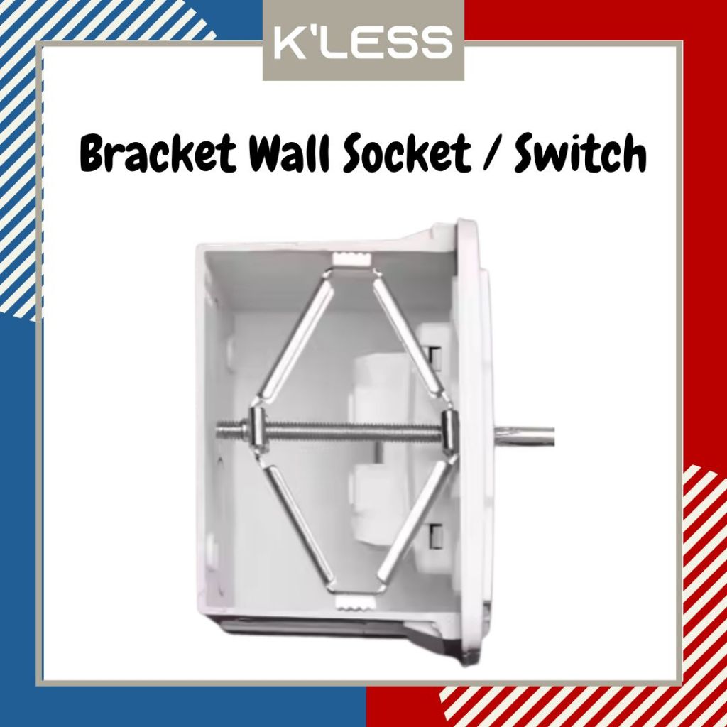 Jual KLESS Bracket for Inbow Dus Inbowdus box socket dinding tanam ...