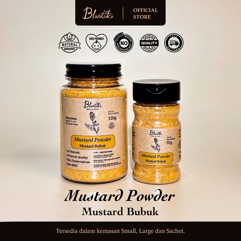 Jual Blantika - Bubuk Mustard / Mustard Powder / Moster Giling | Shopee ...